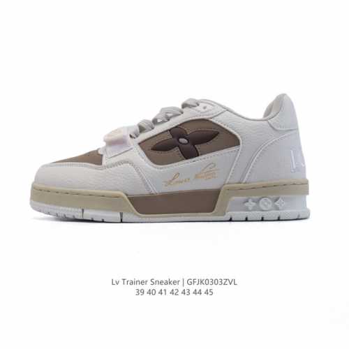 180 Louis Vuitton Lv 3D Logo Lv Louis Vuitton Trainer Sneaker Low 39-45 Gfjk0303