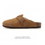 Company-grade fleece-lined Birkenstock Boston Suede Shearling, a Boston series