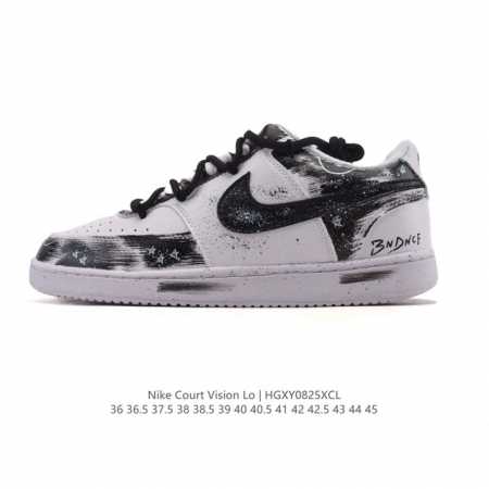 Nike Court Vision Low, a retro basketball sneaker with a varsity vibe, features - Click Image to Close