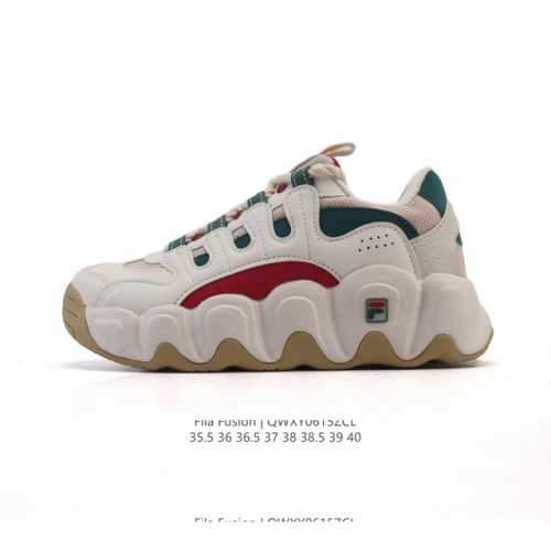 Fila 2025 official new breathable cat claw shoes, thick-soled height-enhancing d