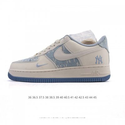 Corporate-level Af1 Nike Air Force 1 '07 Low Air Force One white shoes with thic