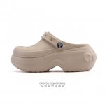 Crocs Beach Hole Shoes Women's Casual Thick-soled Height-enhancing Sandals Crocs