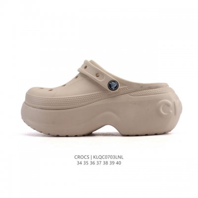 Crocs Beach Hole Shoes Women's Casual Thick-soled Height-enhancing Sandals Crocs