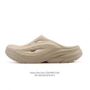 New Hoka One One summer beach slippers, hole shoes, closed-toe sandals, casual