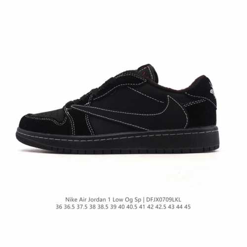 Second leather genuine Nike Air Jordan 1 Low Og Sp Military Blue Aj1 Joe 1 reve