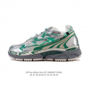 Off-White brand sneakers, stylish white sneakers with thick soles and height-enh