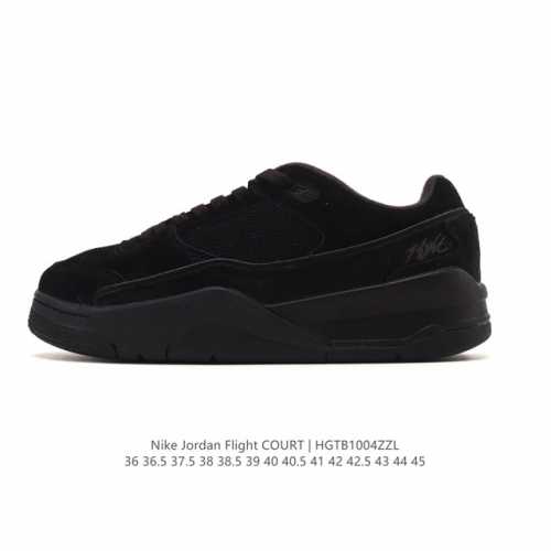 Nike Jordan Flight Court Fashionable Casual Non-Slip Durable Low-Top Sneakers Re