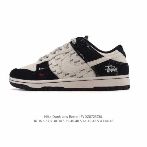 Corporate Nike Dunk Low Retro Sneakers, 2025 new models for men and women. A cla