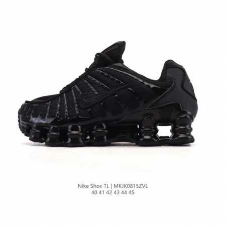 The Nike Shox TL men's sneaker, a thick-soled, elevated dad shoe, takes mechani - Click Image to Close