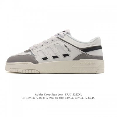 New Adidas Drop Step Low 2.0 Platform Sneakers for Men and Women, featuring a pl