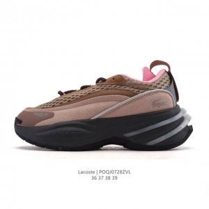 Lacoste fashionable outdoor casual series sneakers, thick-soled, height-enhancin