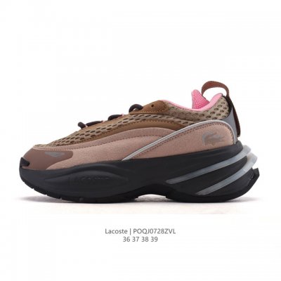 Lacoste fashionable outdoor casual series sneakers, thick-soled, height-enhancin
