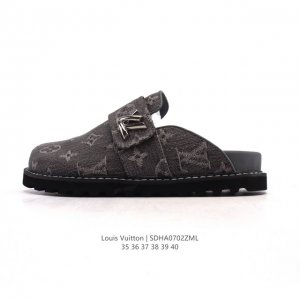 New company-level Lv Louis Vuitton Birkenstock closed toe slippers! Louis Vuitt