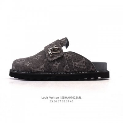 New company-level Lv Louis Vuitton Birkenstock closed toe slippers! Louis Vuitt