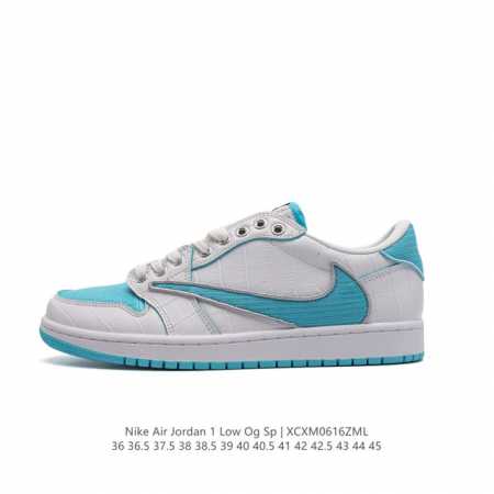 Nike Air Jordan 1 Low Og Sp Military Blue Aj1 1 Aj1 1 Aj1 1 Ts Swoosh Dm7866 36 - Click Image to Close