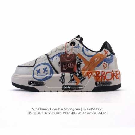 Corporate-Level Mlb Chunky Liner Mid Popular Item Senior Shoes Series Hand-Paint - Click Image to Close
