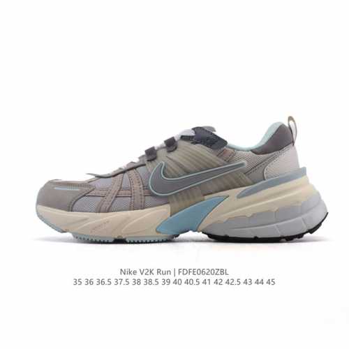 Nike V2K Run shock-absorbing and non-slip retro low-top sports running shoes are