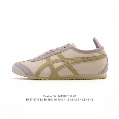 Asics women's shoes, genuine half-size, with arch insoles, Japanese classic bran