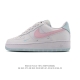 Nike Air Force 1 '07 Low, a versatile, platform, low-top white sneaker with cus