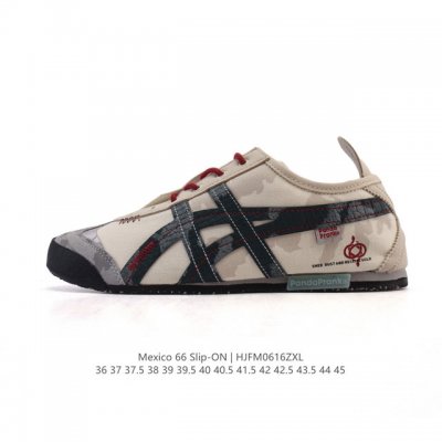 Authentic ASICS Onitsuka Tiger Mexico 66 Slip On Retro fashion comfortable breat