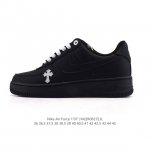 Company-level Nike Air Force 1 '07 Low Air Force One white shoes with air cushi