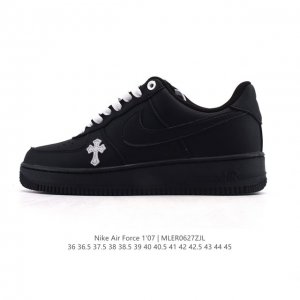 Company-level Nike Air Force 1 '07 Low Air Force One white shoes with air cushi