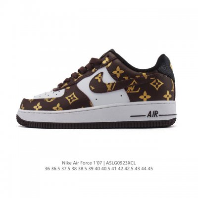 Company-grade Nike Air Force 1 '07 Low, a versatile, thick-soled, height-enhanc