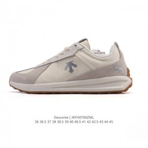 Company-level Descente Chron retro leather canvas splicing sports casual shoes f