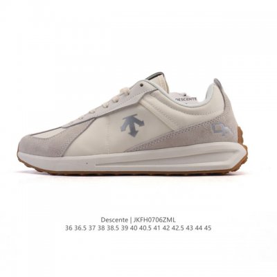 Company-level Descente Chron retro leather canvas splicing sports casual shoes f
