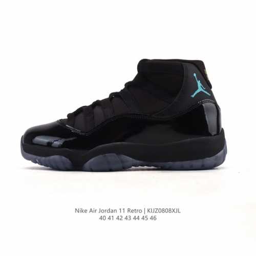 The Nike Air Jordan 11 Retro men's sneaker is a classic replica of the Aj11, a