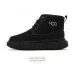Factory Grade Authentic Ugg Retro Men's High-Top Sneakers, Trendy Boots, Leathe