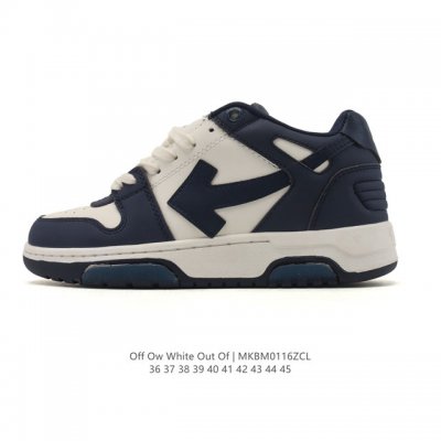 Exclusive Real Shot: Off-White Out Of Office Low-Top Lace-up Fashion Sneakers, T