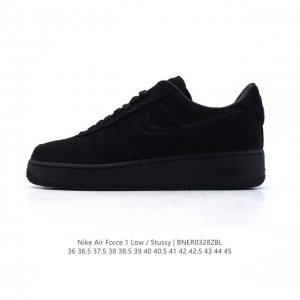 200 Stussy X Nike Air Force 1 '07 Cz9084-001 36 36.5 37.5 38 38.5 39 40 40.5 41