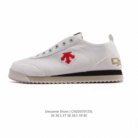 Descente Chron retro canvas sports casual shoes for women, comfortable and breat - Click Image to Close