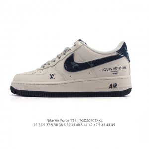 Company-level Nike Air Force 1 '07 Low Air Force One white shoes with air cushi