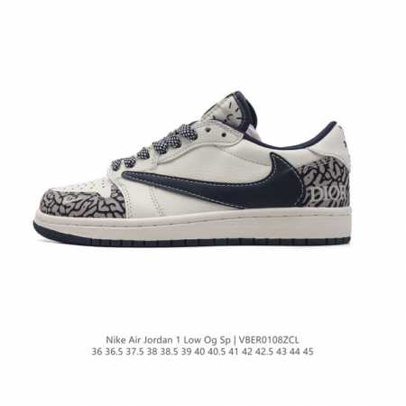 Nike Air Jordan 1 Low Og Sp Military Blue Aj1 1 Aj1 1 Aj1 1 Ts Swoosh Dm7866 36 - Click Image to Close