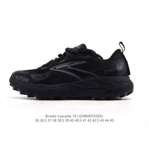 New company-level Brooks Brooks Cascadia 18 mountain rock men's cushioning women