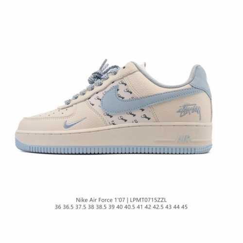 Nike Air Force 1 '07 Low, a cushioned white sneaker. This versatile, low-top, th