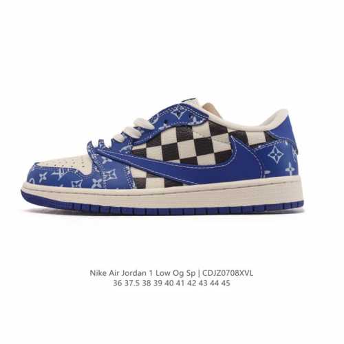 Company-level genuine Nike Air Jordan 1 Low Og Sp Military Blue Aj1 Joe 1 rever