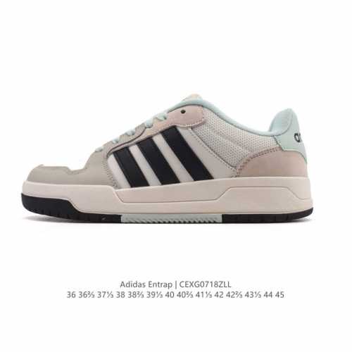 Adidas Entrap casual and comfortable sports sneakers, youthful retro basketball