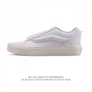 Vans Knu-Skool Vr3 Lx loafers with leather uppers. Camp Julian Series low-top r