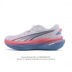 Genuine Puma Puma Deviate Nitro3 Men's and Women's 2025 New Running Shoes Shock