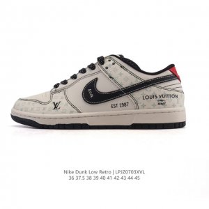 Corporate Nike Dunk Low Retro Sneakers Retro Skateboard Shoes Louis Vuitton Co-