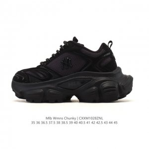 Company-grade MLB Bigball Chunky New York Yankees platform sneakers, unisex retr