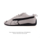 Puma x Balenciaga Speedcat series thin-soled shoes with rounded toes and distres