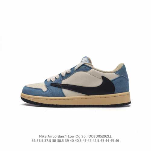 Nike Air Jordan 1 Low Og Sp Military Blue Aj1 1 Aj1 1 Aj1 1 Ts Swoosh Dm7866 36