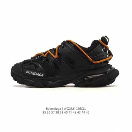 Factory-grade Balenciaga Track Trail round-toe lace-up low-top retro athletic ru - Click Image to Close