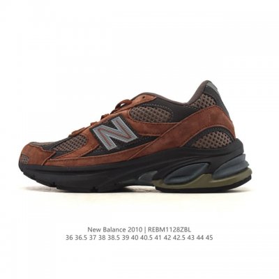 Factory Grade New Balance 2010 Made in England Distressed Shoes, Solid Color Fl