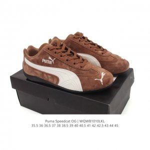 Puma Speedcat Og: This low-top, retro-inspired, casual racing shoe from the Puma