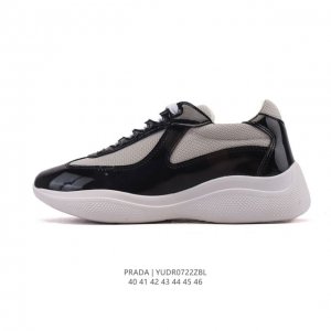 Corporate-Level Prada Series / Prada Men's Thick-Sole Height-Increasing Sports R